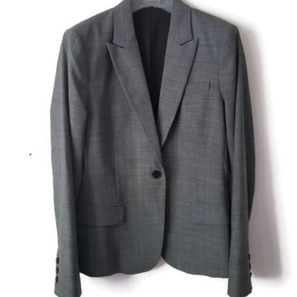 Theory Blazer Virgin Wool Jacket sz 12 - Picture 1 of 6